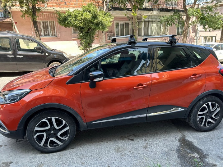 For Renault Captur 2013-2019 Roof Rack System Carrier Cross Bars Aluminum Lockable High Quality of Metal Bracket Silver For Renault Captur 2013-2019 Roof Rack System Carrier Cross Bars Aluminum Lockable High Quality of Metal Bracket Silver